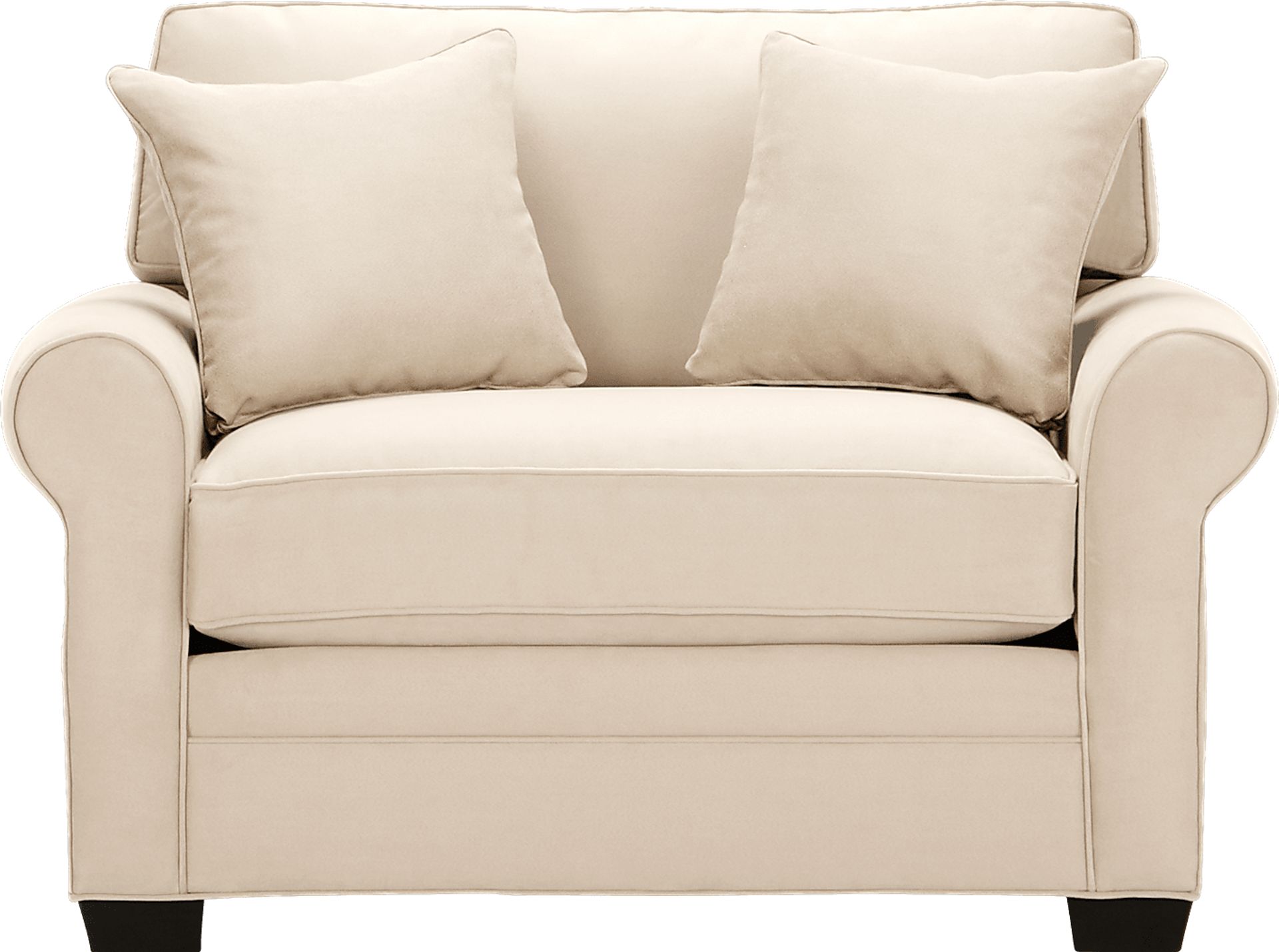 Cindy Crawford Bellingham Vanilla Beige Microfiber Chair Rooms to Go