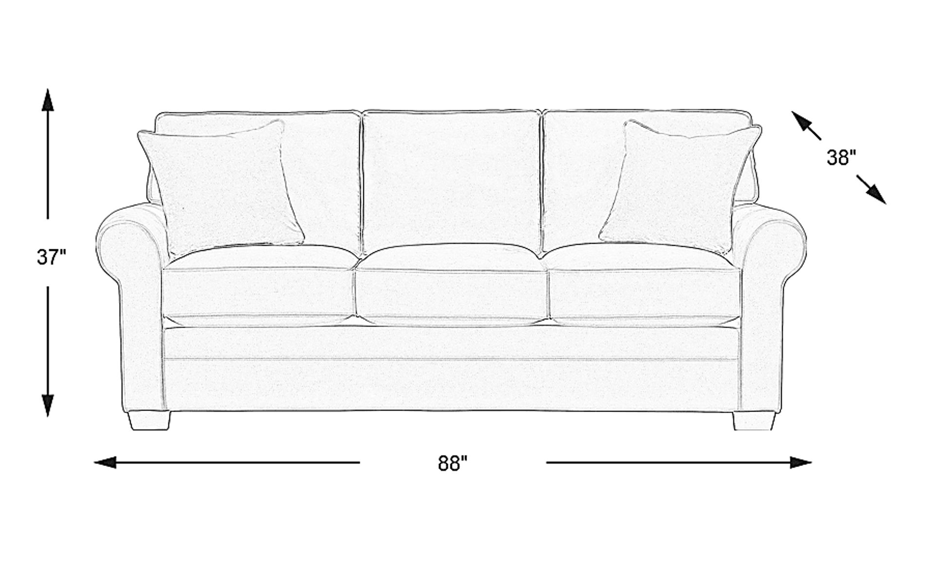 Dimension Image. Please refer to the Dimension Tab on this page for dimension details.