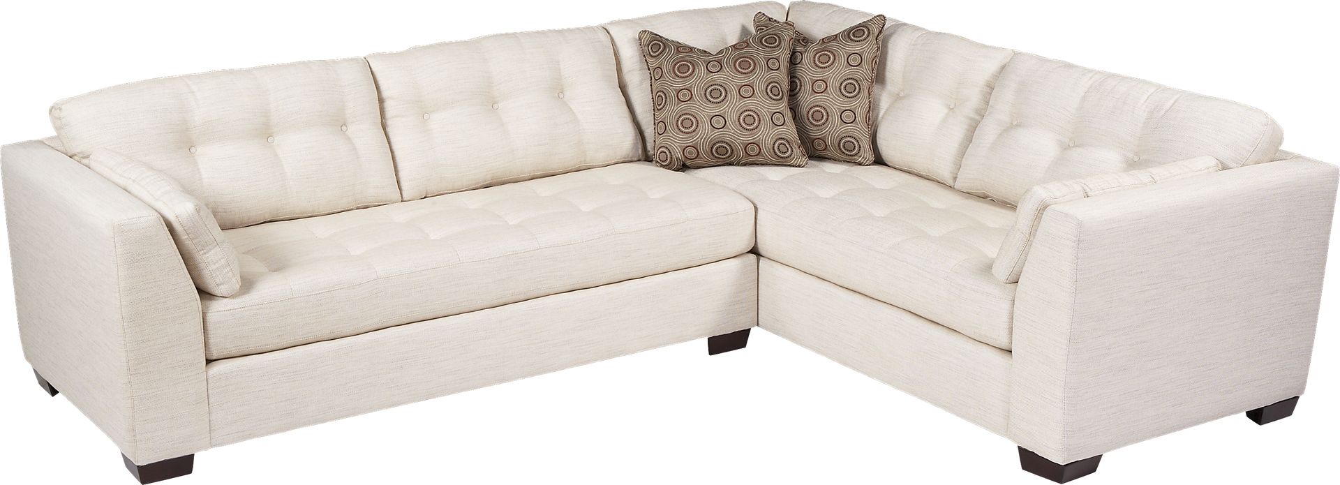Cindy Crawford Home  Bentley Place 2 Pc Sleeper Sectional - Image 1