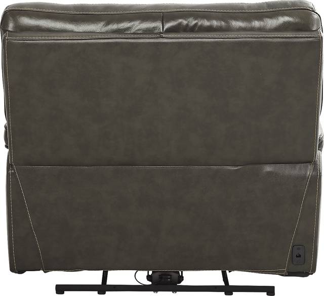 Cindy Crawford Home Bernsley Gray Leather 8 Pc Dual Power Reclining Living Room - Thumbnail - Image 14