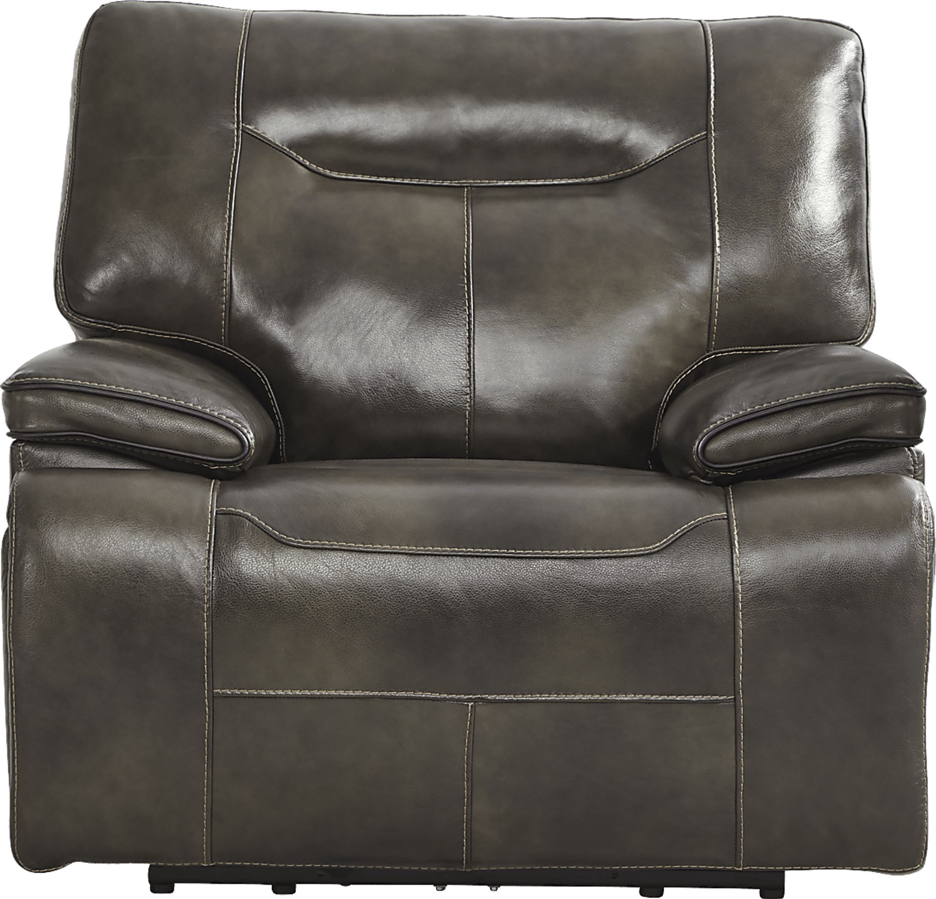 Bernsley Gray Dual Power Recliner - Image 2