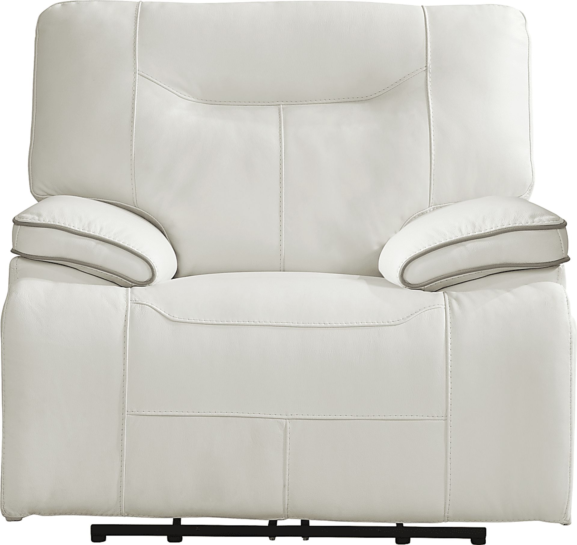 Cindy Crawford Bernsley White Leather Dual Power Recliner Cindy Crawford Bernsley White Leather Dual Power Recliner