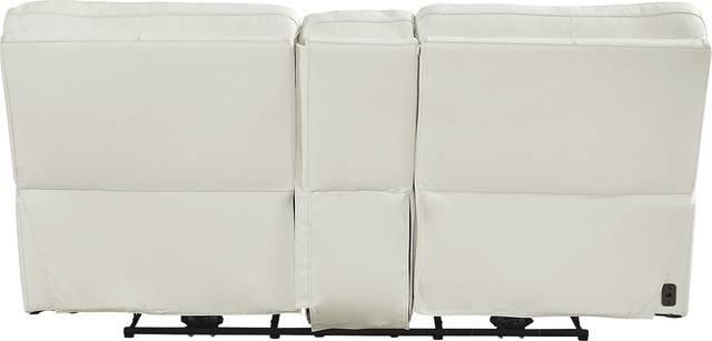 Cindy Crawford Home Bernsley White Leather 8 Pc Dual Power Reclining Living Room - Thumbnail - Image 7