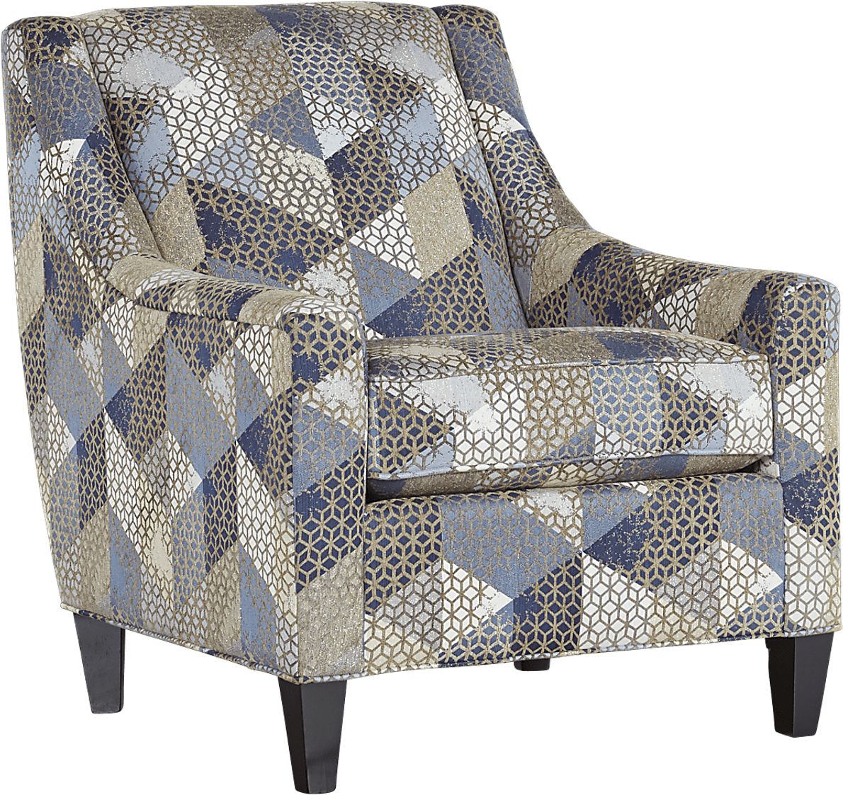 Cindy Crawford Beverlywood Navy Blue Plush Accent Chair Rooms To Go