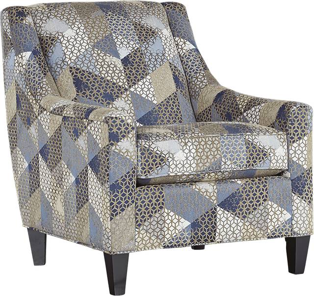 Cindy Crawford Home Beverlywood Navy Accent Chair - Thumbnail - Image 1