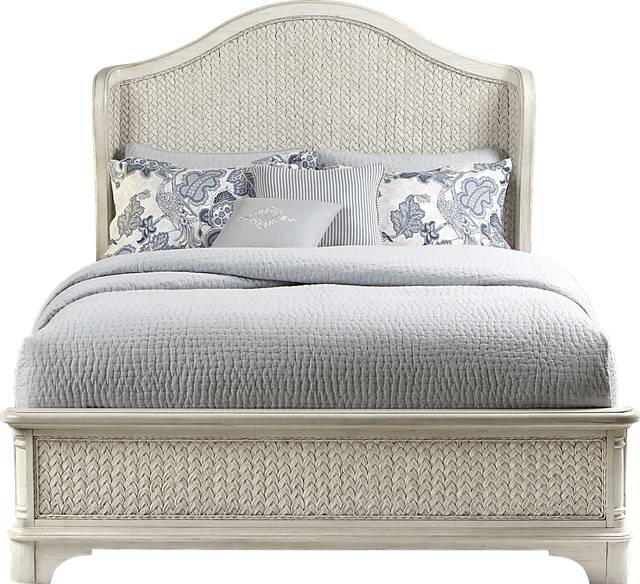 Cindy Crawford Home Bondi Beach Bisque 3 Pc Queen Wing Bed - Thumbnail - Image 1