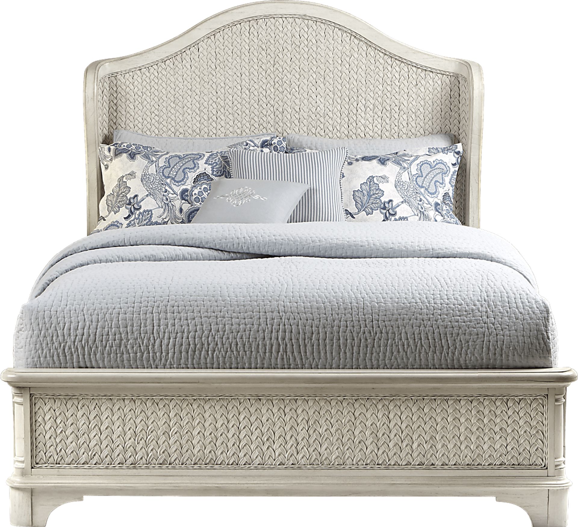 Cindy Crawford Home Bondi Beach Bisque 3 Pc Queen Wing Bed - Image 1