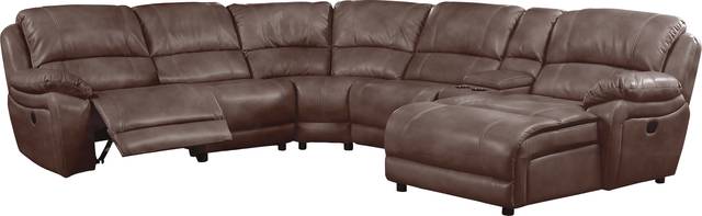 Cindy Crawford Home Breckenridge Hills Mahogany 6 Pc Reclining Sectional - Thumbnail - Image 3
