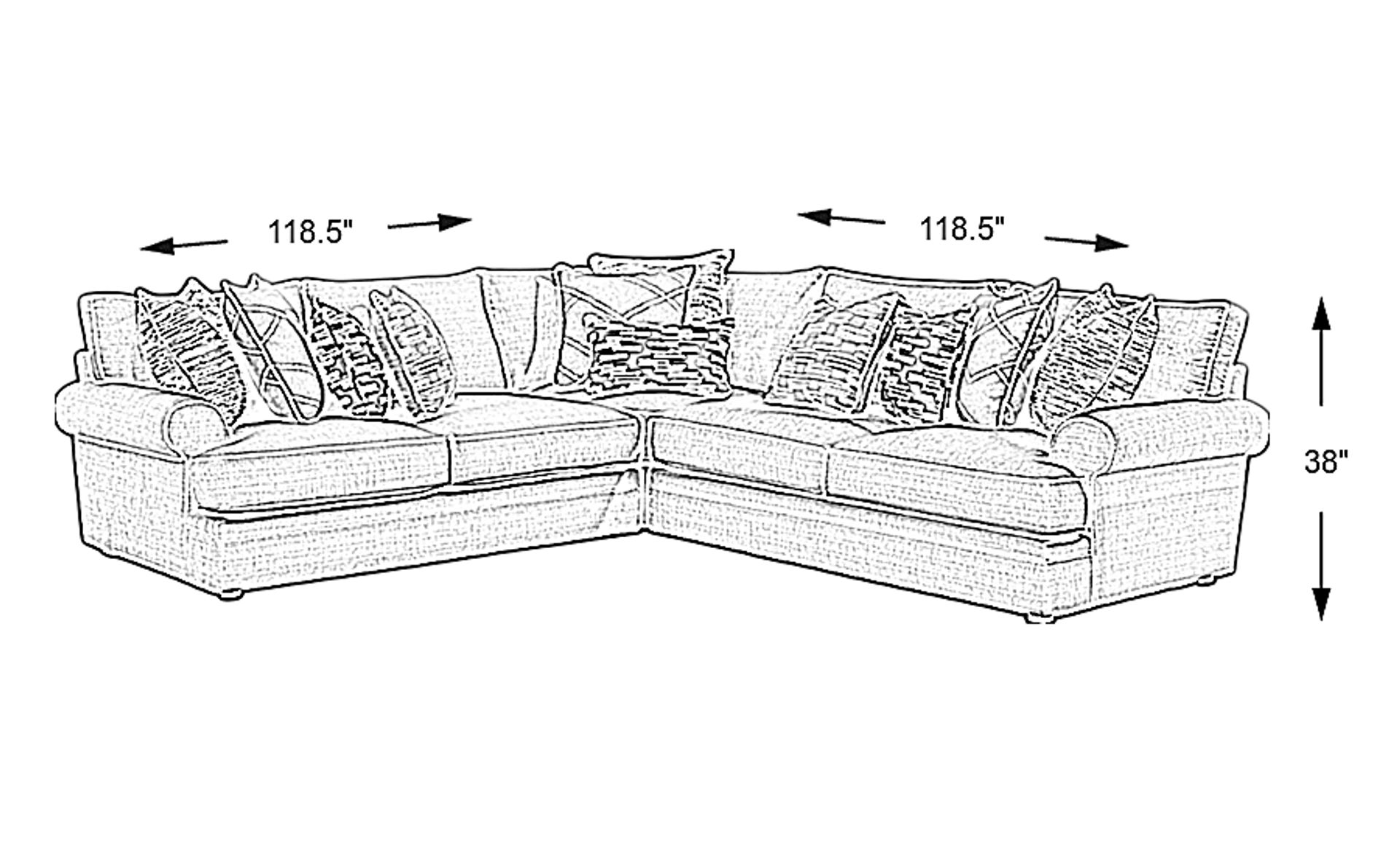Dimension Image. Please refer to the Dimension Tab on this page for dimension details.