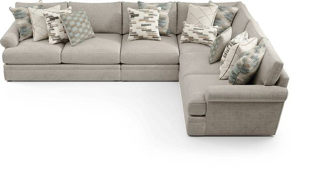 Cindy Crawford Home Brookview Heights Beige 7 Pc Sectional Living Room - Thumbnail - Image 3