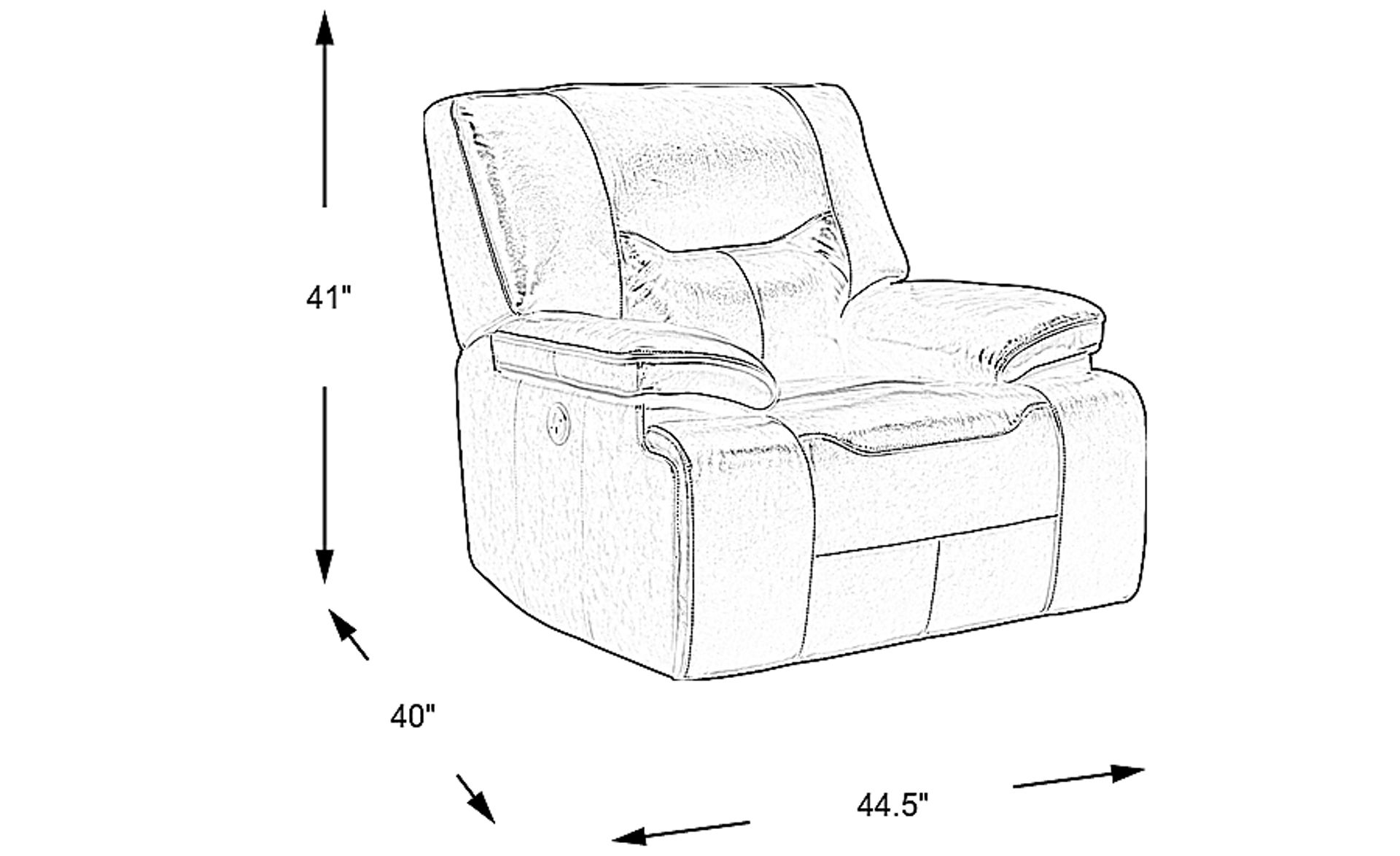 Dimension Image. Please refer to the Dimension Tab on this page for dimension details.