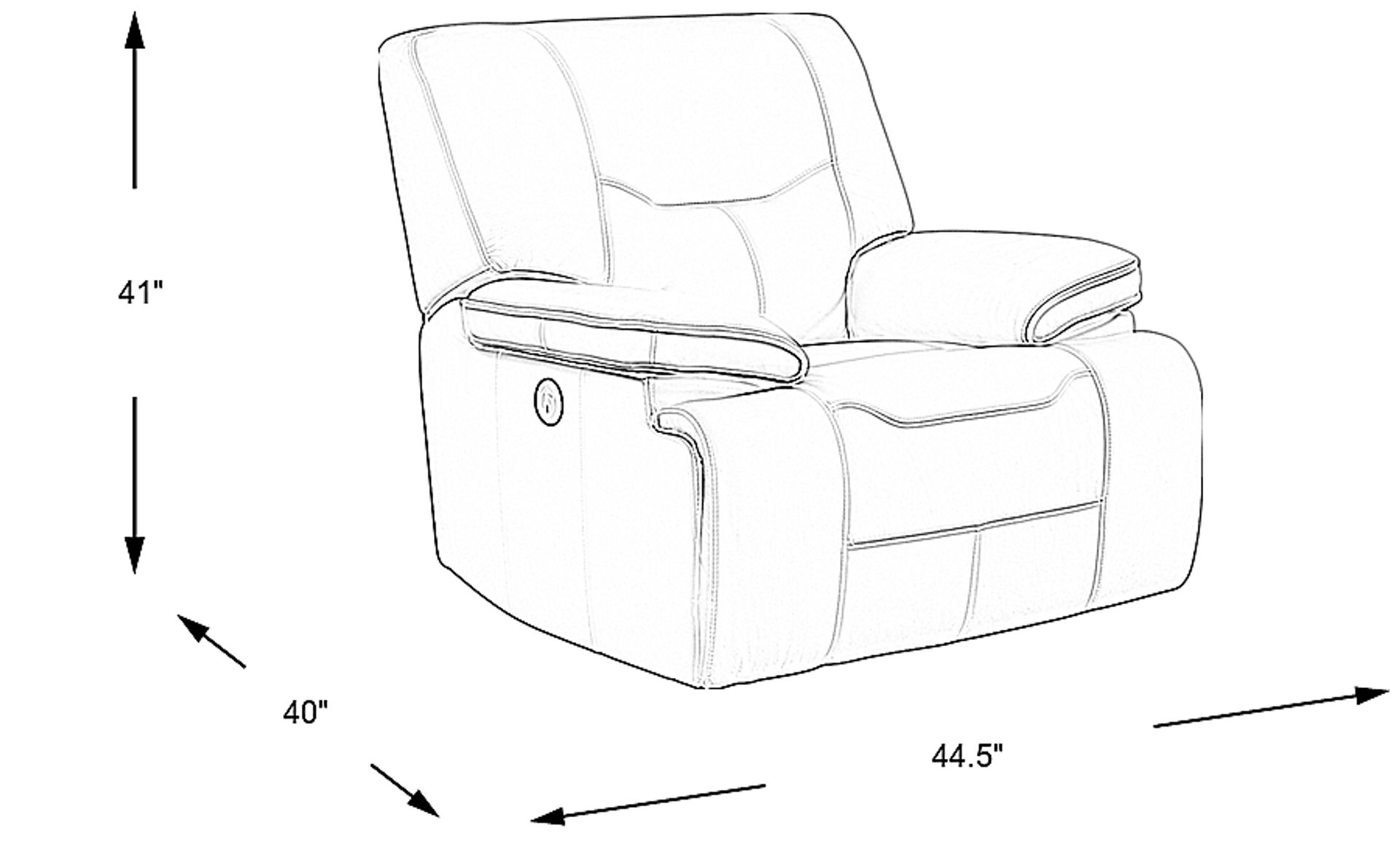 Dimension Image. Please refer to the Dimension Tab on this page for dimension details.
