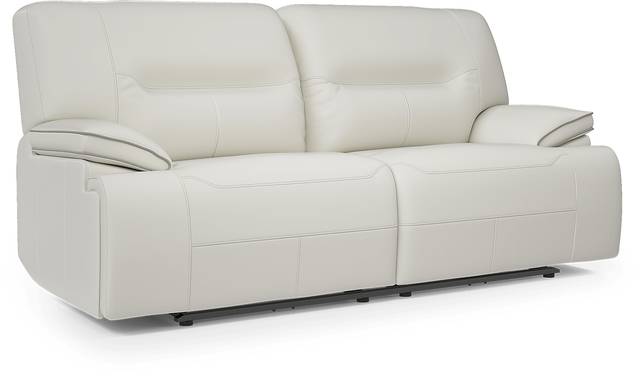 Cindy Crawford Home Caletta Off-White 5 Pc Leather Reclining Living Room - Thumbnail - Image 3