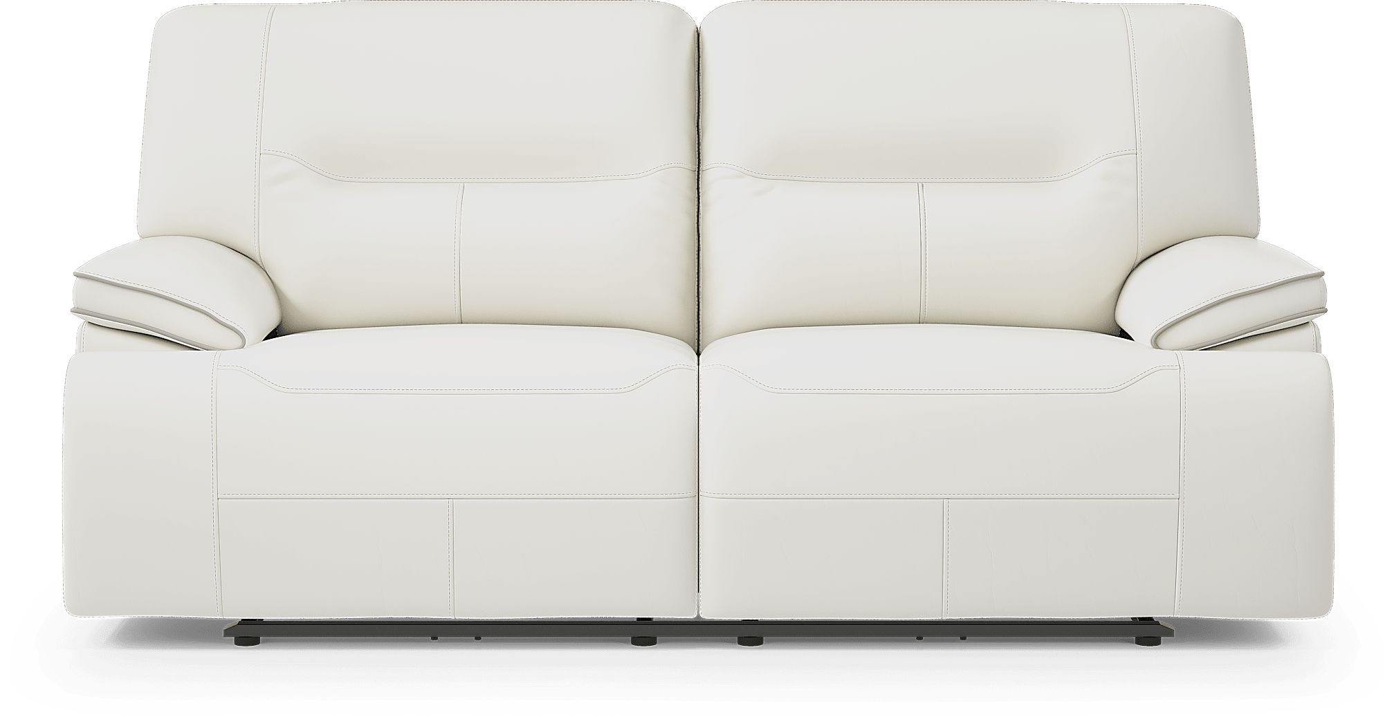 Off white leather reclining sofa hotsell
