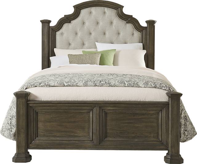 Cindy Crawford Home Calle Vista Brown 3 Pc King Poster Bed - Thumbnail - Image 1