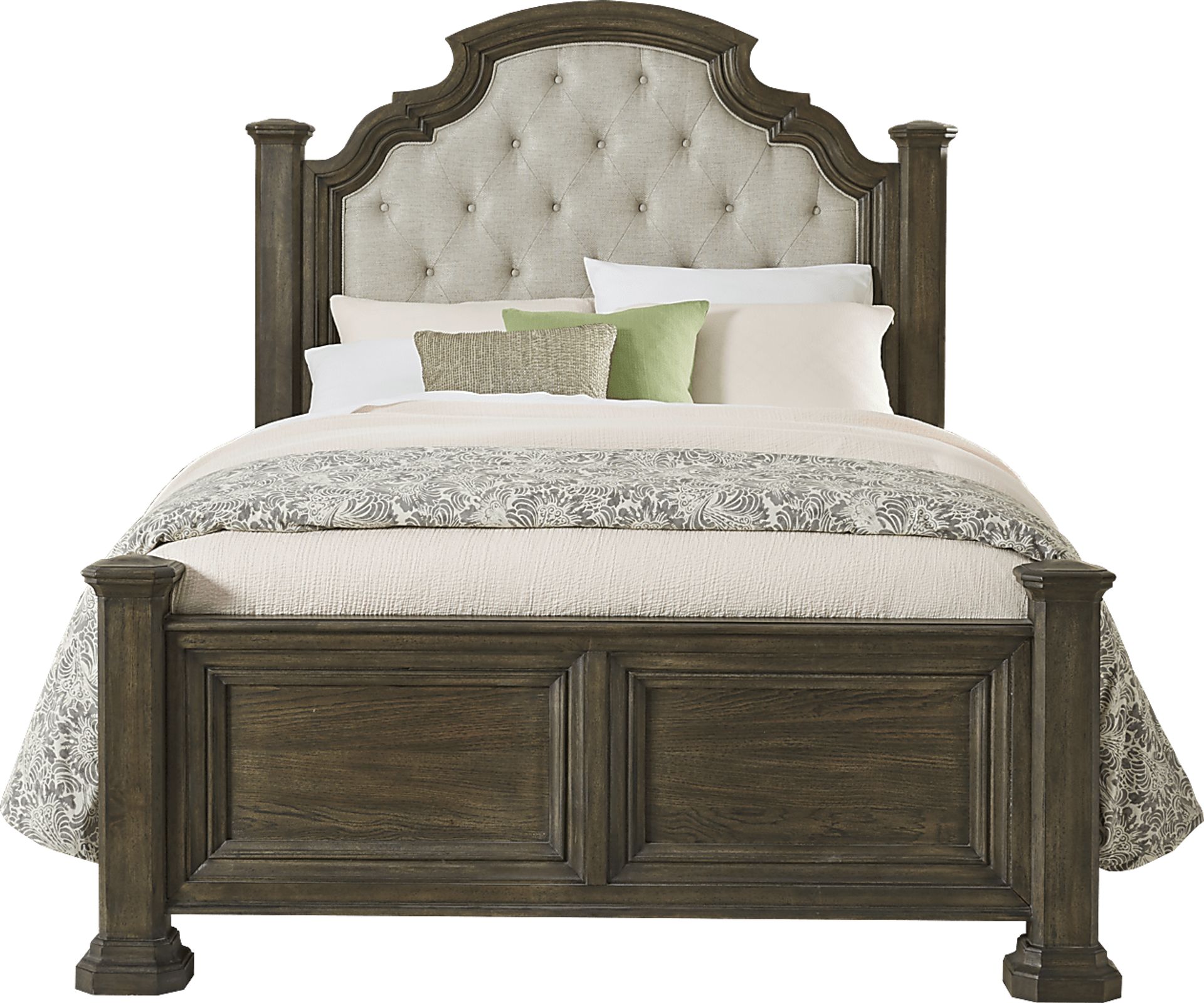 Cindy Crawford Home Calle Vista Brown 3 Pc King Poster Bed - Image 1