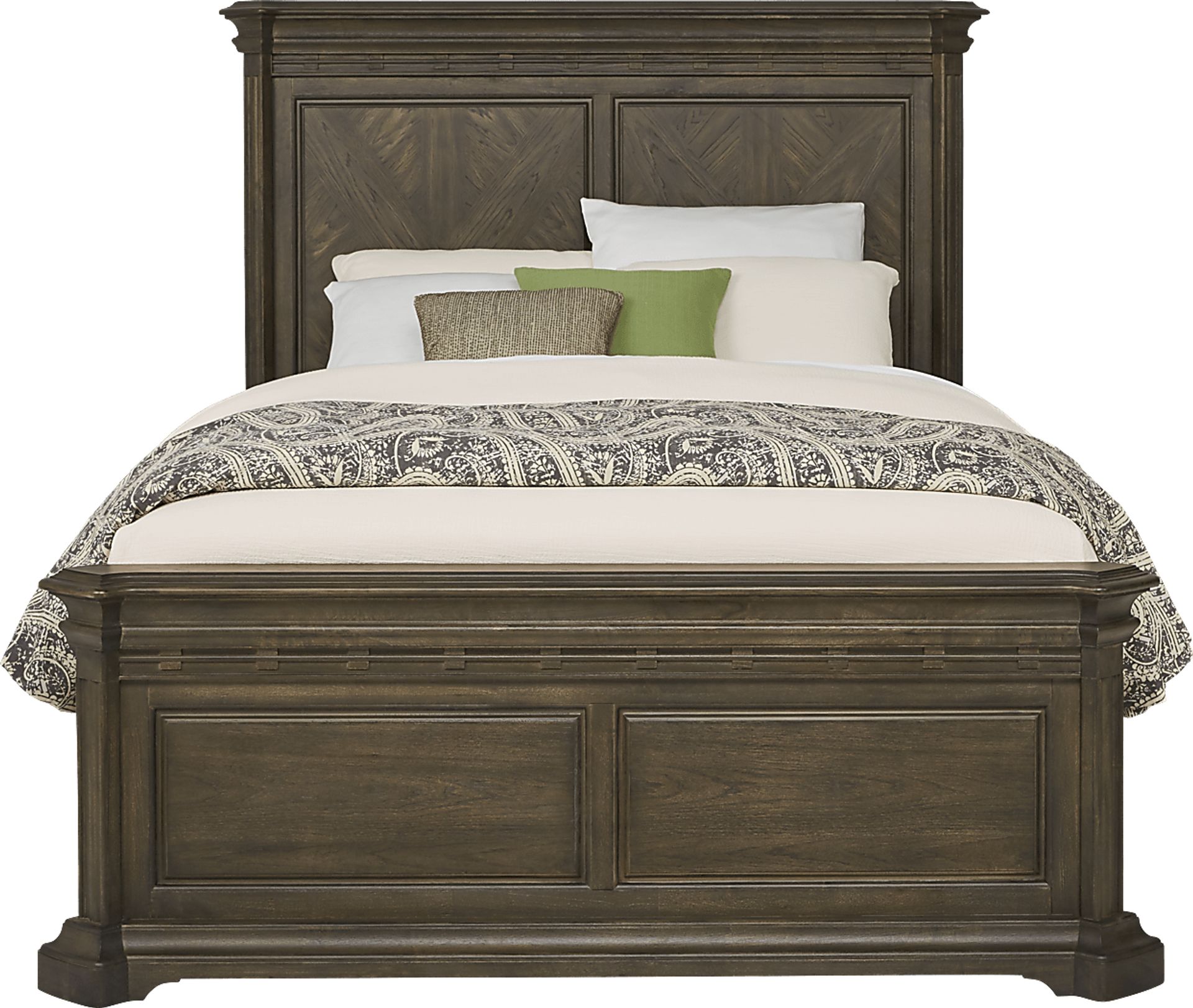 Cindy Crawford Home Calle Vista Brown 3 Pc Queen Panel Bed - Image 1