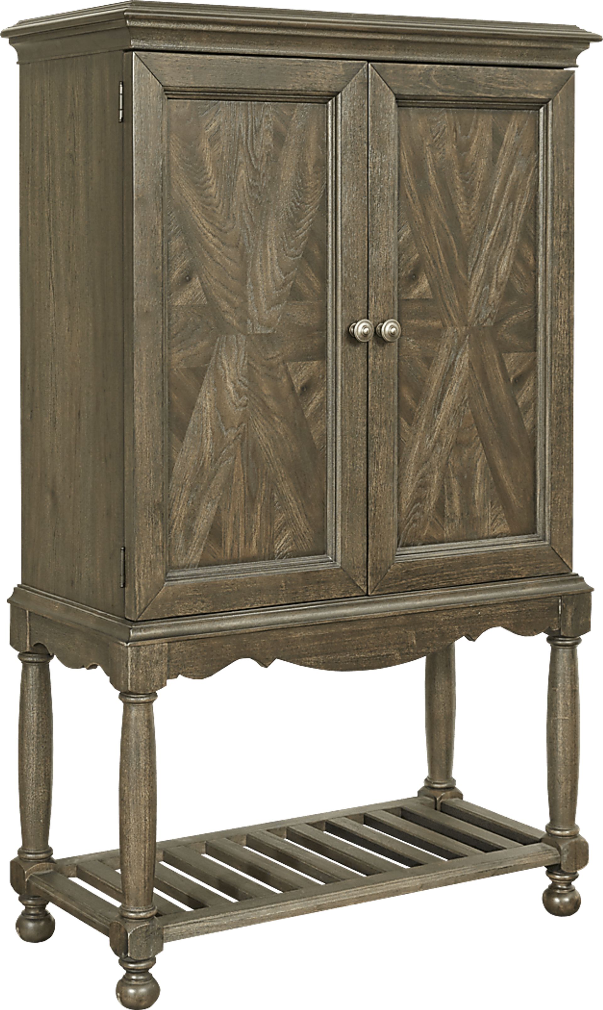 Cindy Crawford Home Calle Vista Brown Bar Cabinet - Image 1
