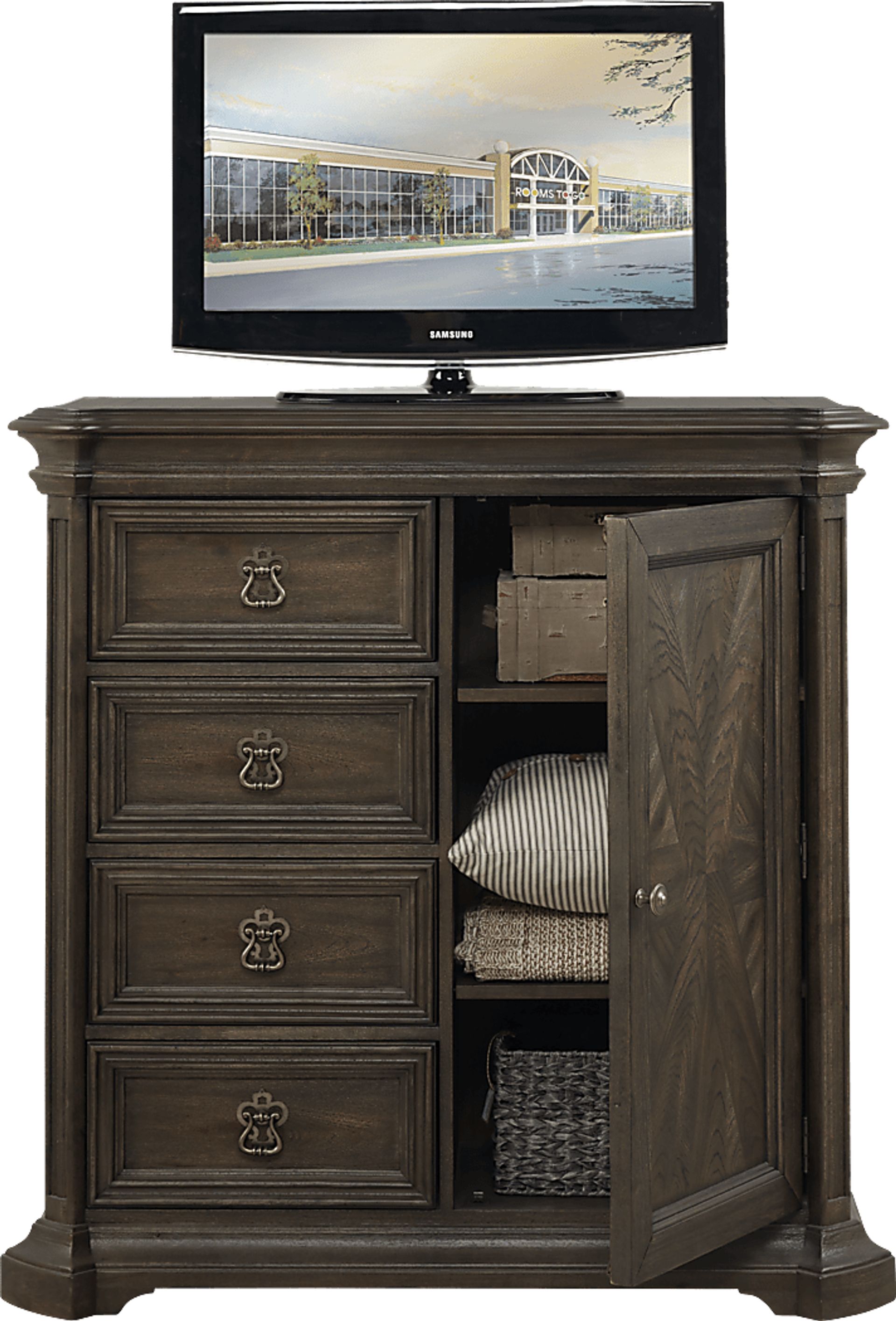 Cindy Crawford Home Calle Vista Brown Media Chest - Image 2