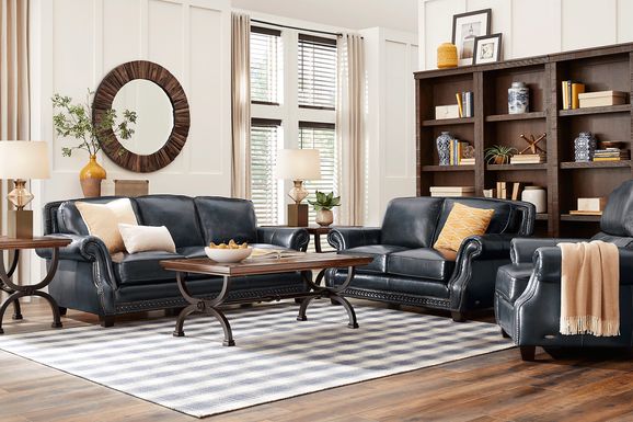 Cindy Crawford Bellingham 7 Pc Green Textured Living Room Set With