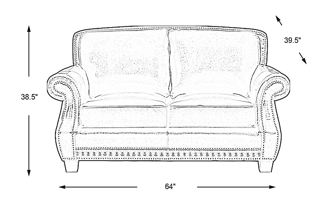 Calvano Leather Loveseat