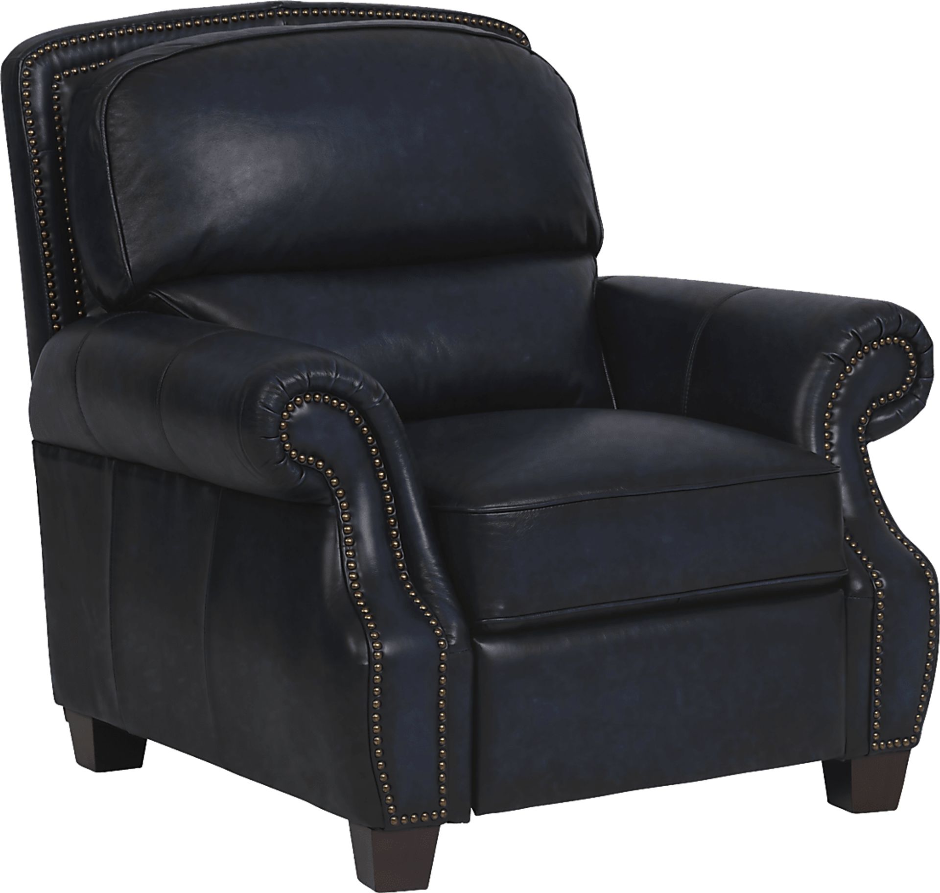 Calvano Blue Leather 3 Pc Living Room - Image 8