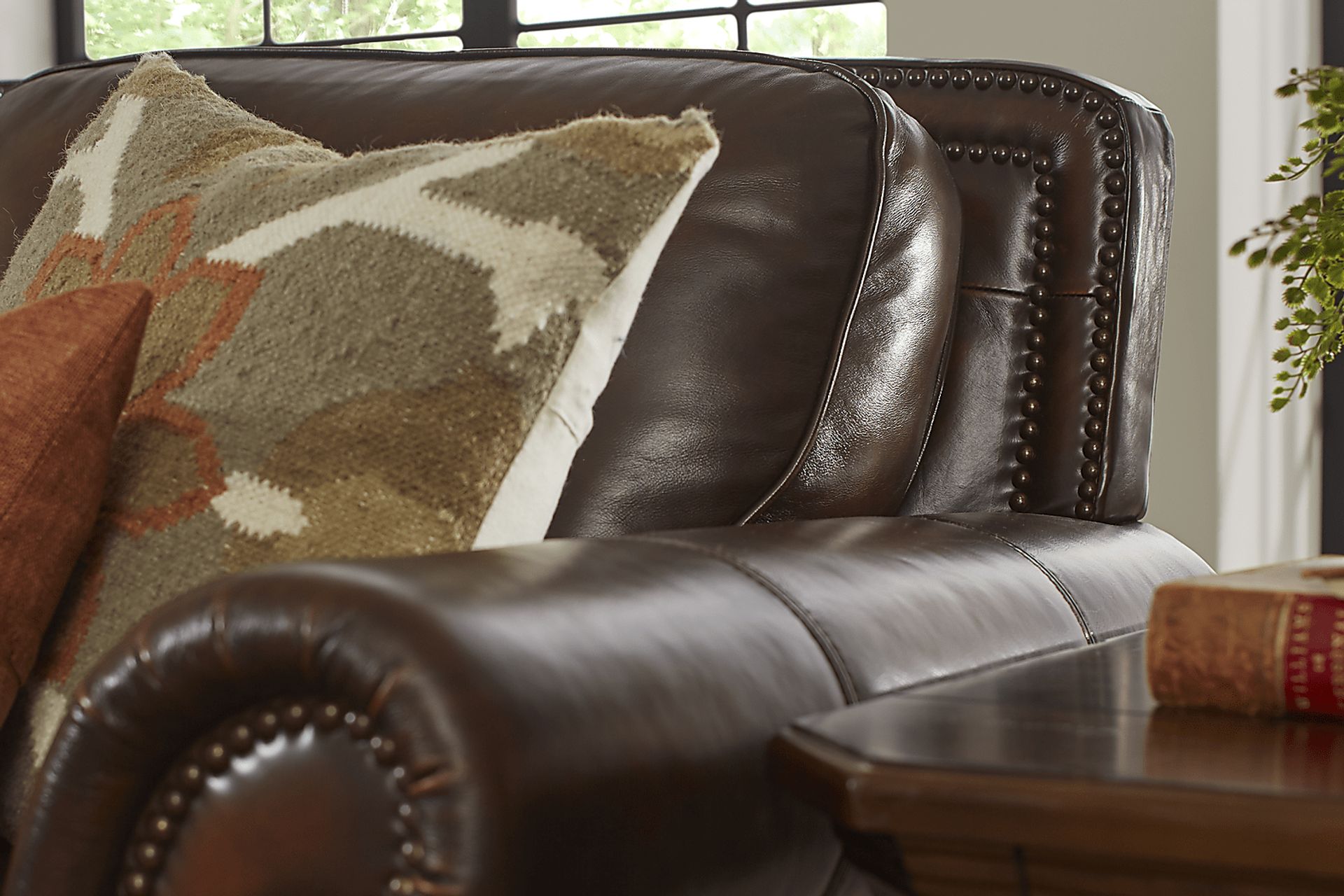 Calvano Brown Leather Sleeper - Image 4