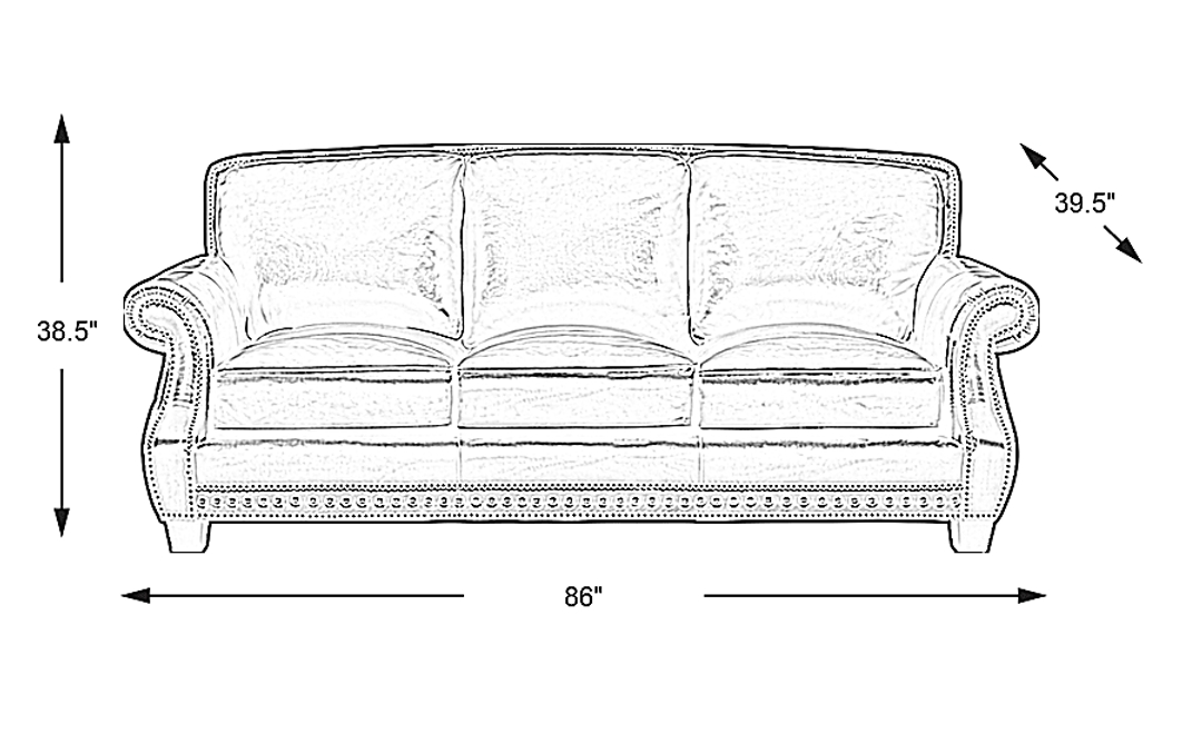 Calvano Leather Sofa