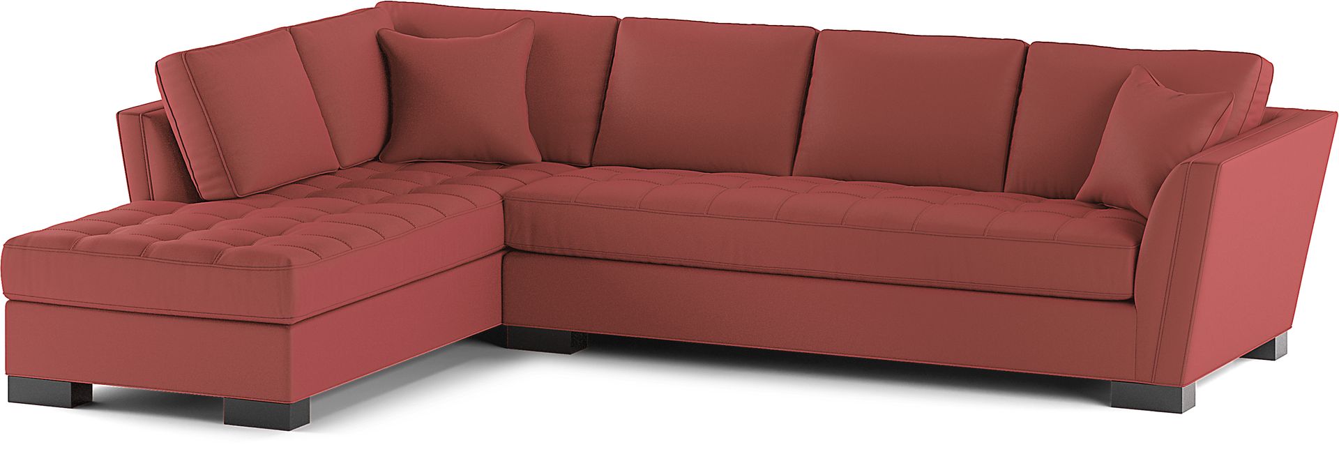 Cindy Crawford Home Calvin Heights Brick 6 Pc XL Sectional Living Room Plus 70 in. TV - Image 3