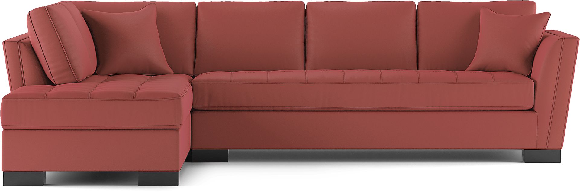 Cindy Crawford Home Calvin Heights Brick 6 Pc XL Sectional Living Room Plus 70 in. TV - Image 2