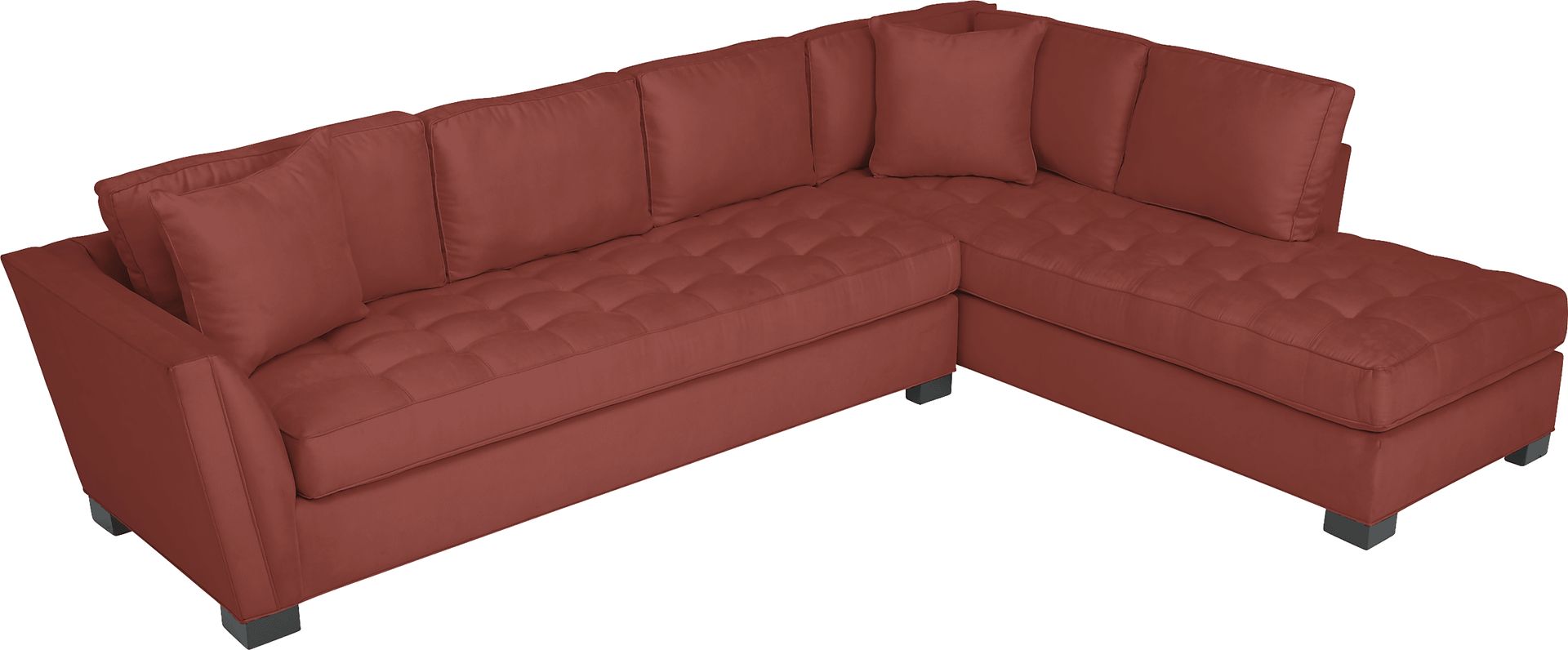 Cindy Crawford Home Calvin Heights Brick 6 Pc XL Sectional Living Room Plus 70 in. TV - Image 3