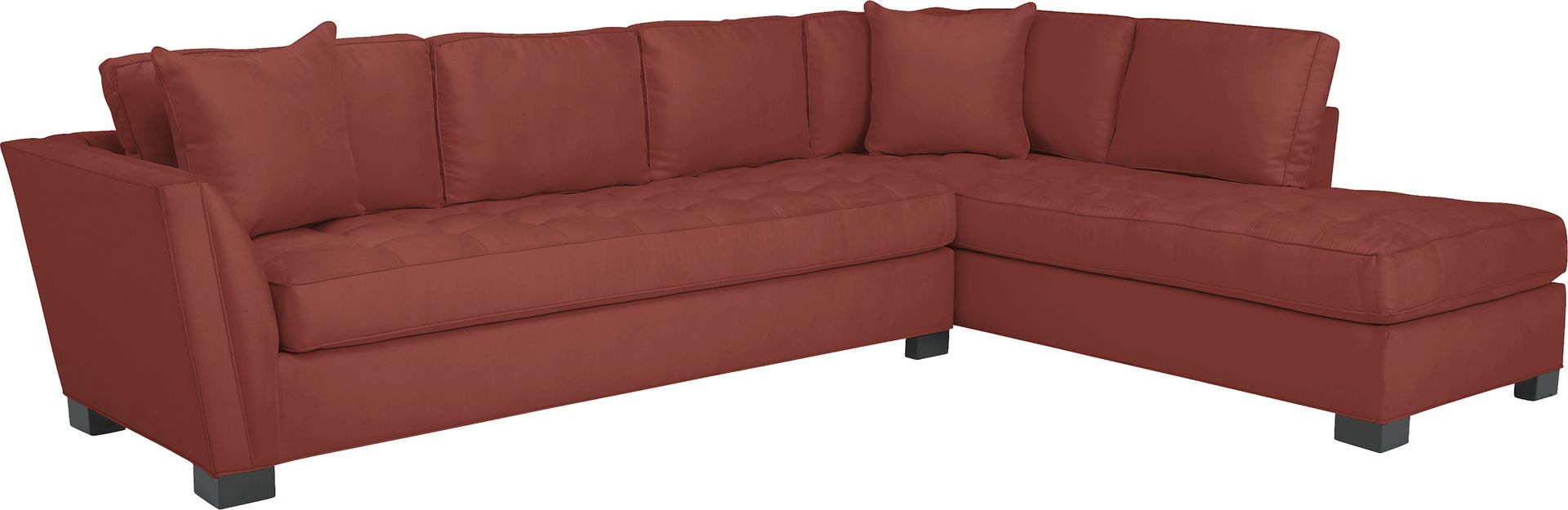 Cindy Crawford Home Calvin Heights Brick 6 Pc XL Sectional Living Room Plus 70 in. TV - Image 2