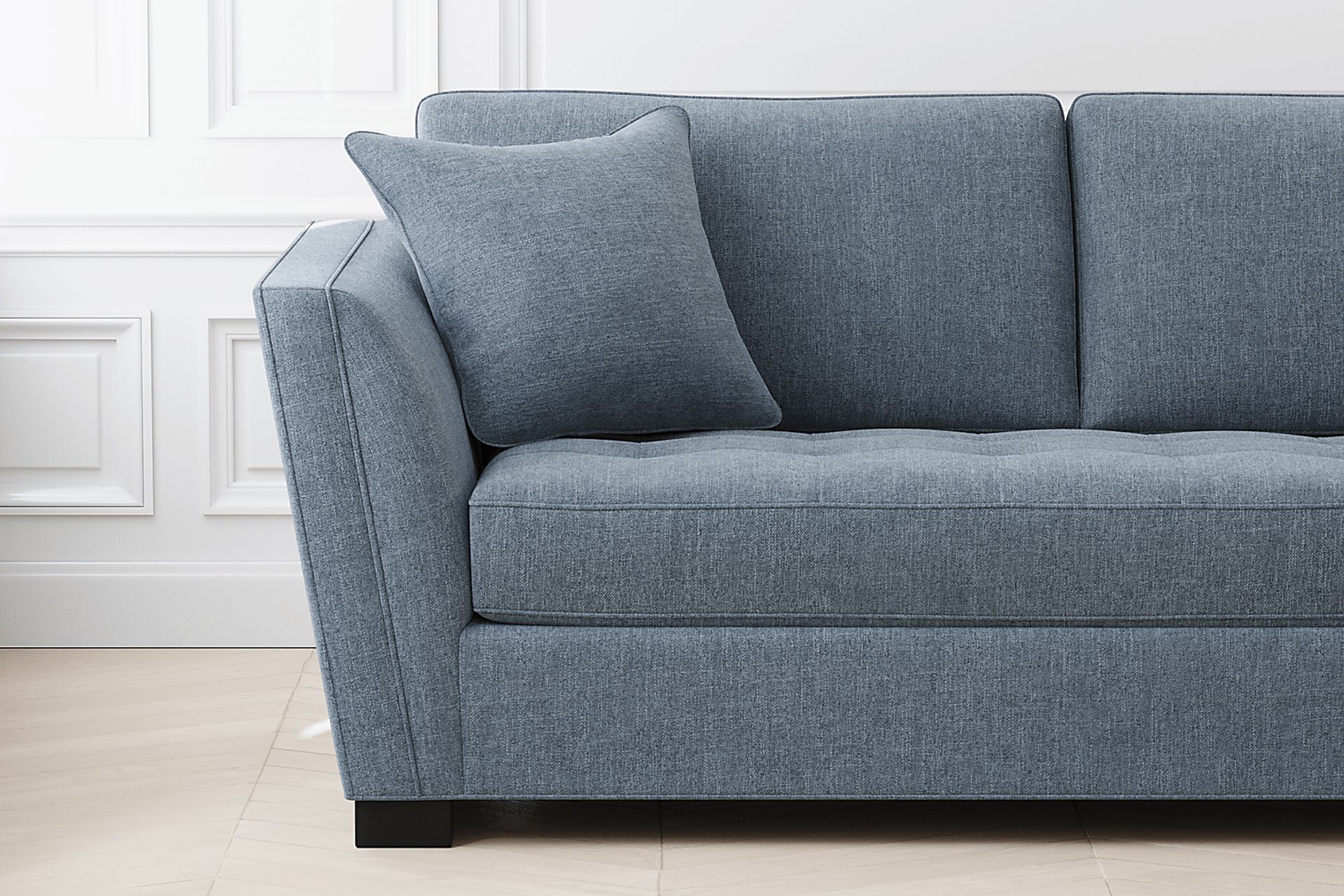 Calvin Heights Chambray Textured 2 Pc Sectional - Image 5
