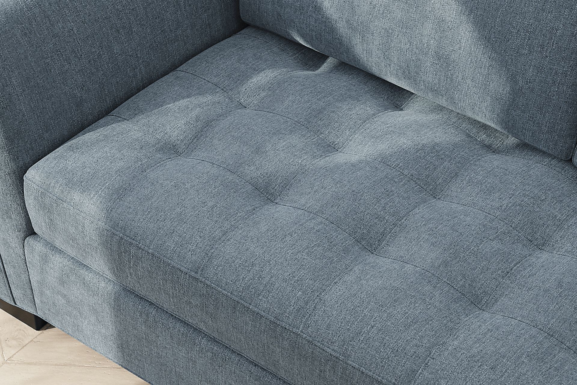 Calvin Heights Chambray Textured 2 Pc Sectional - Image 6