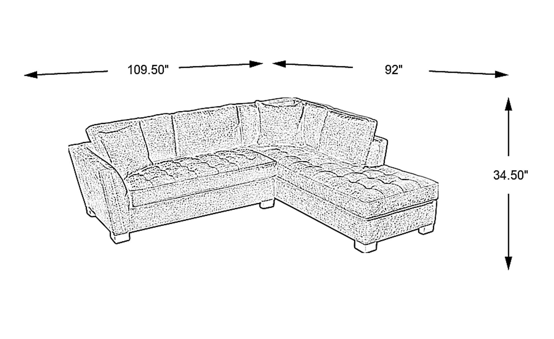 Dimension Image. Please refer to the Dimension Tab on this page for dimension details.