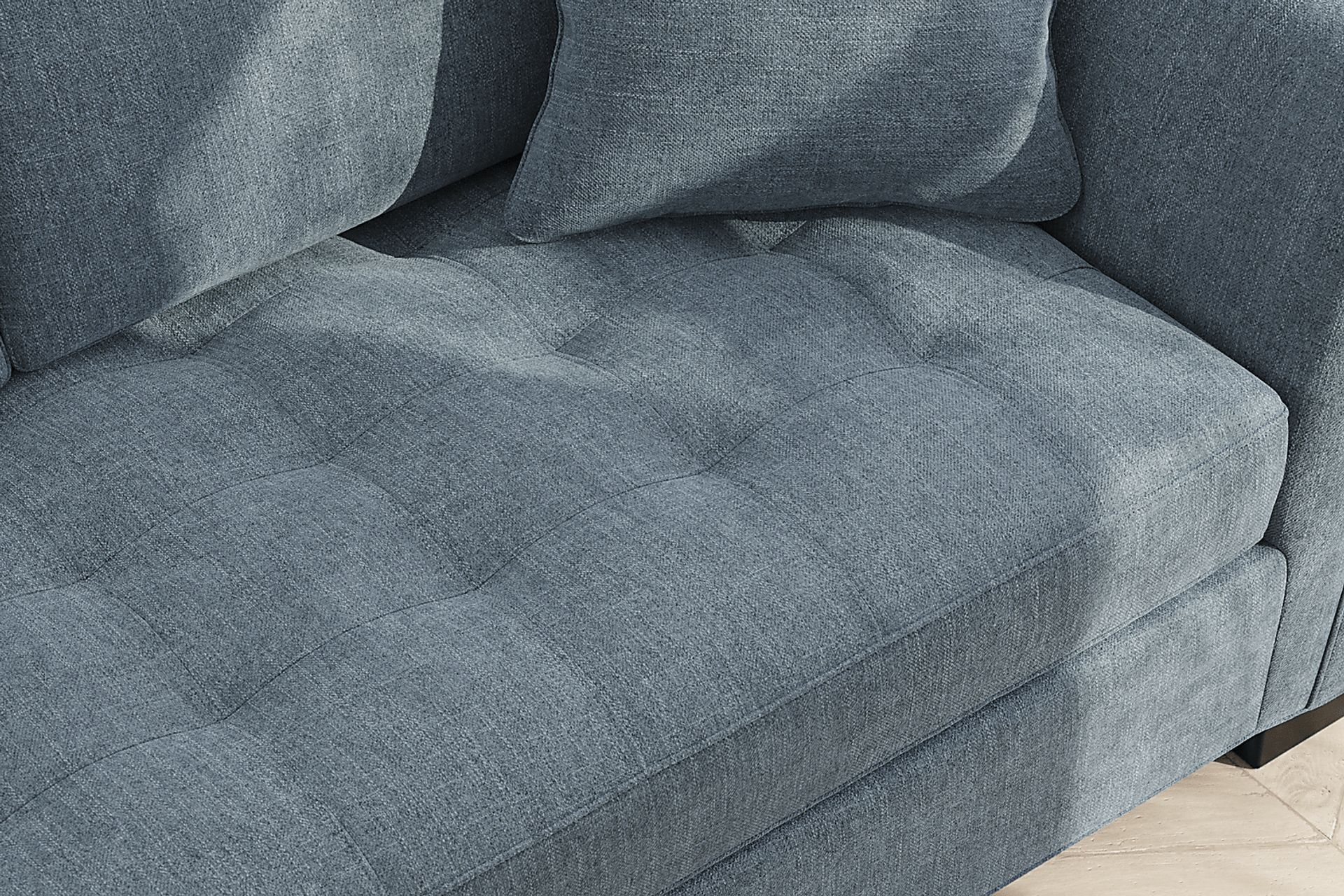 Calvin Heights Chambray Textured 2 Pc Sectional - Image 7