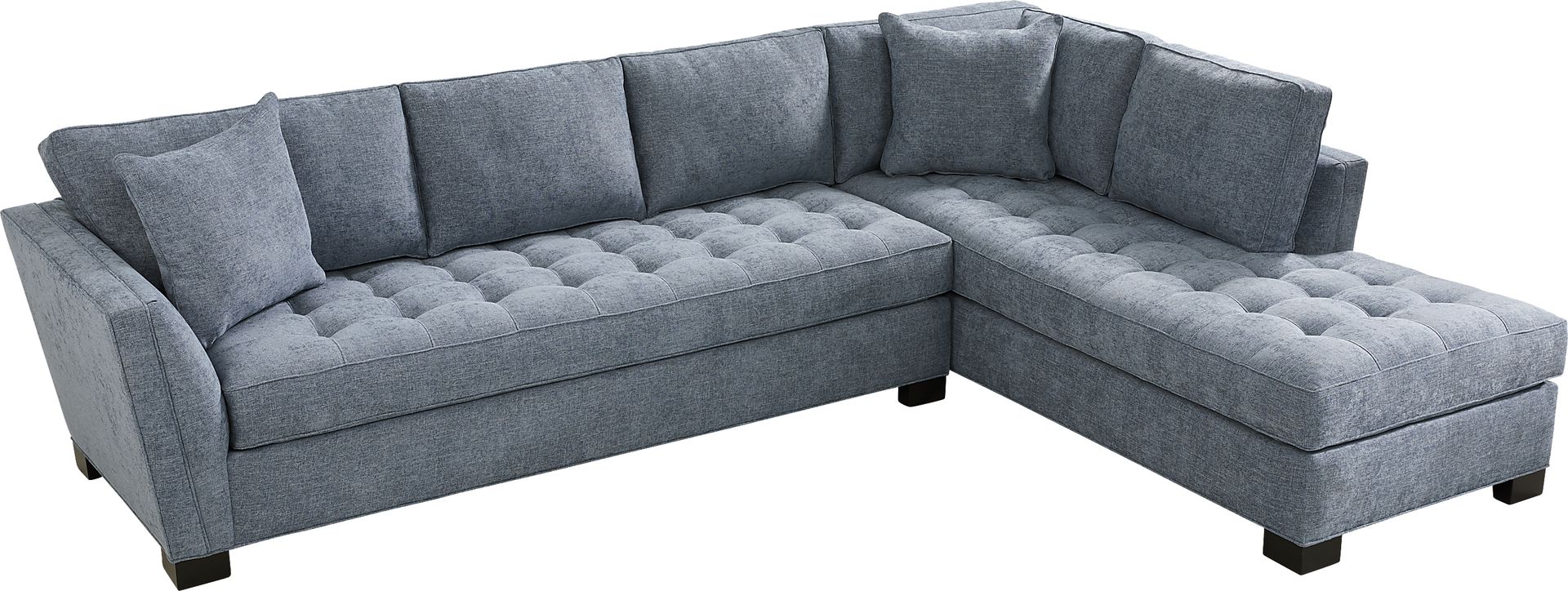 Calvin Heights Chambray Textured 2 Pc XL Sectional - Image 3