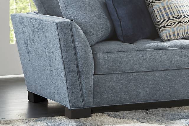 Calvin Heights Chambray Textured 2 Pc XL Sectional - Thumbnail - Image 4
