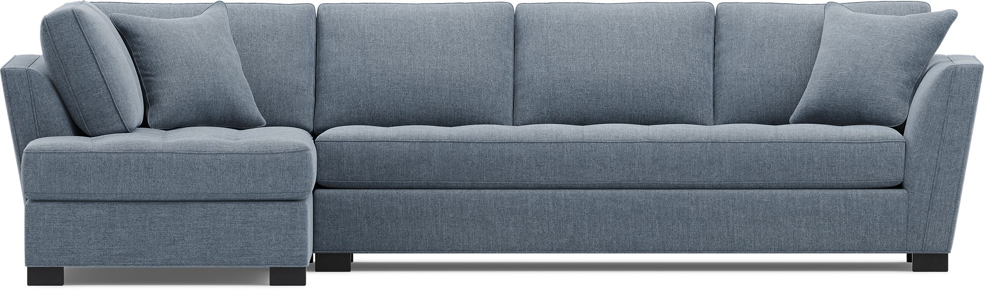 Calvin Heights Chambray Textured 2 Pc XL Sectional - Image 3