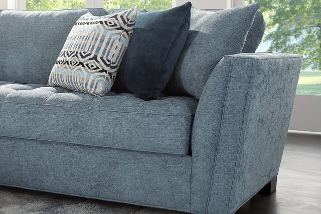 Calvin Heights Chambray Textured 2 Pc XL Sectional - Thumbnail - Image 4