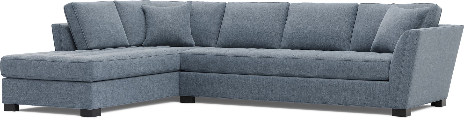 Calvin Heights Chambray Textured 2 Pc XL Sectional - Image 1