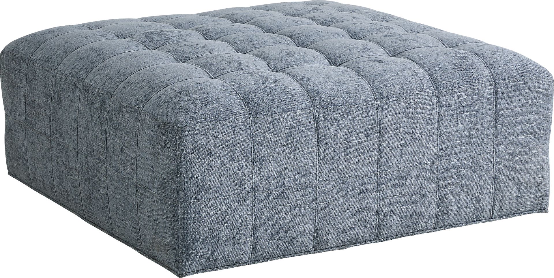 Calvin Heights Chambray Textured Cocktail Ottoman - Image 1