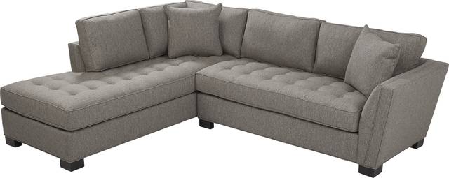 Calvin Heights Cobblestone Textured 2 Pc Sectional - Thumbnail - Image 3