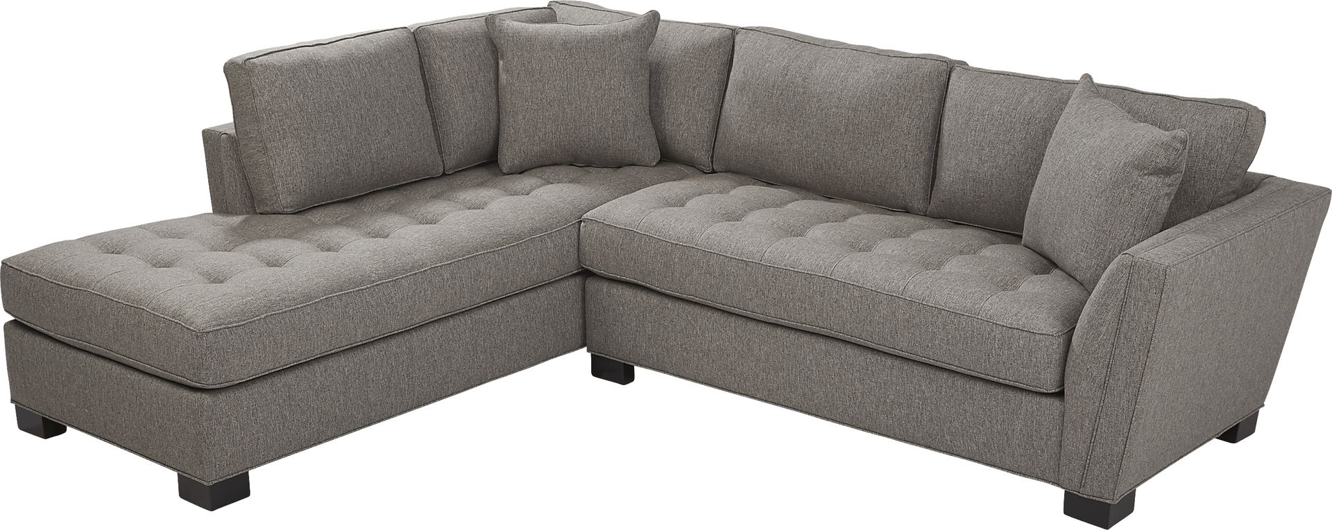 Calvin Heights Cobblestone Textured 2 Pc Sectional - Image 3