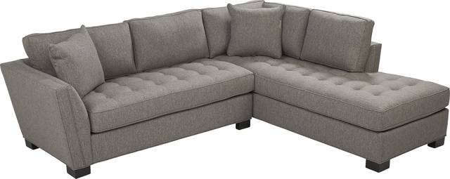 Calvin Heights Cobblestone Textured 2 Pc Sectional - Thumbnail - Image 3