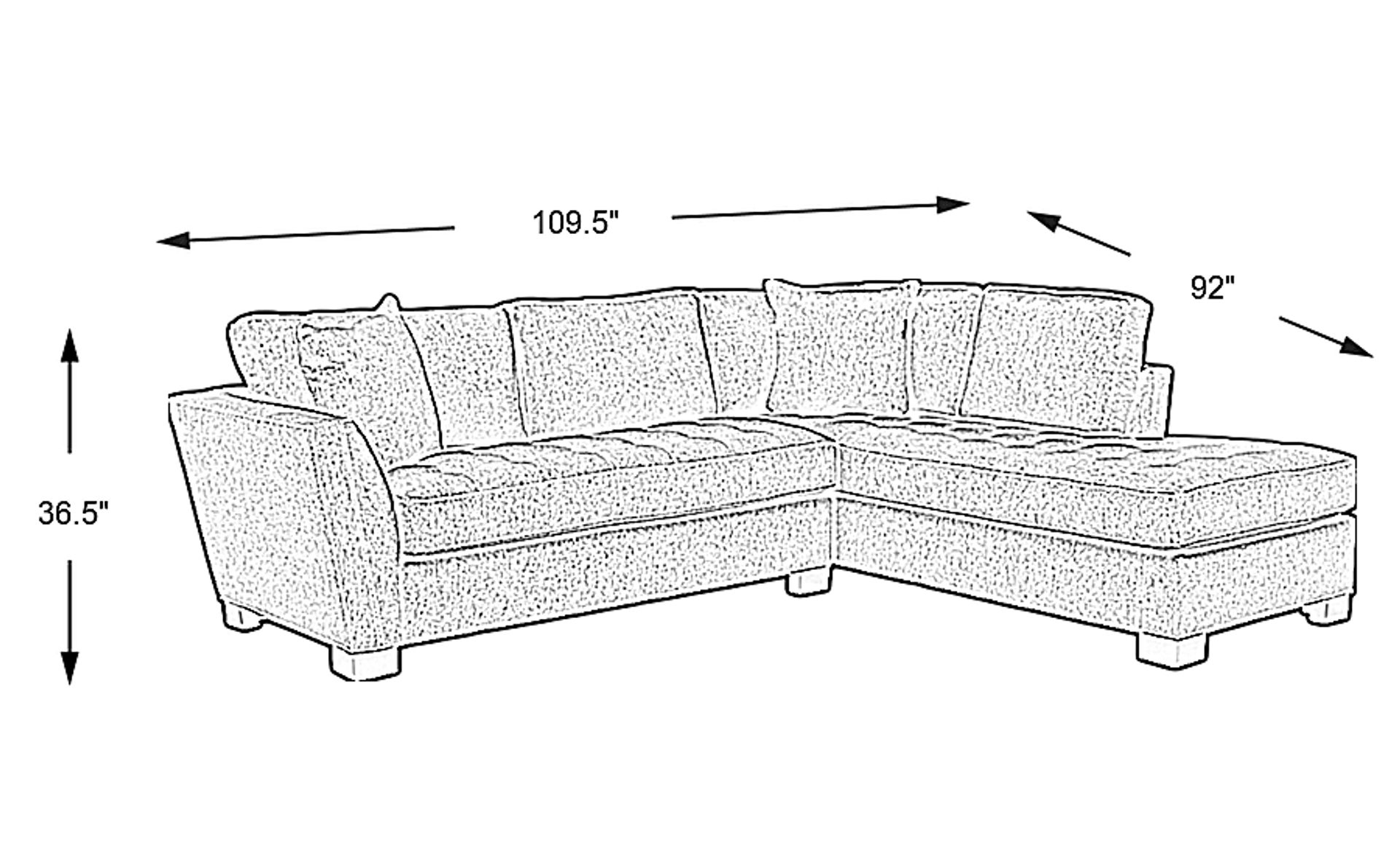 Dimension Image. Please refer to the Dimension Tab on this page for dimension details.