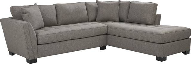 Calvin Heights Cobblestone Textured 2 Pc Sectional - Thumbnail - Image 1