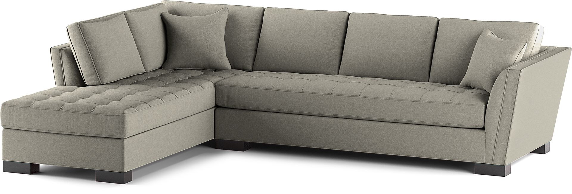 Calvin Heights Cobblestone Textured 2 Pc XL Sectional - Image 3