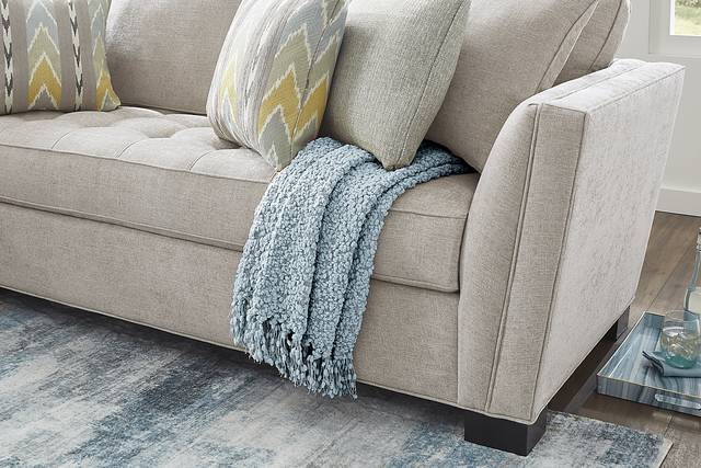 Calvin Heights Mushroom Textured 2 Pc Sectional - Thumbnail - Image 3