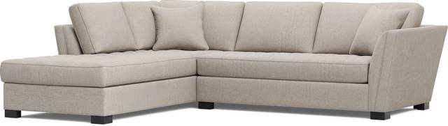 Calvin Heights Mushroom Textured 2 Pc Sectional - Thumbnail - Image 1